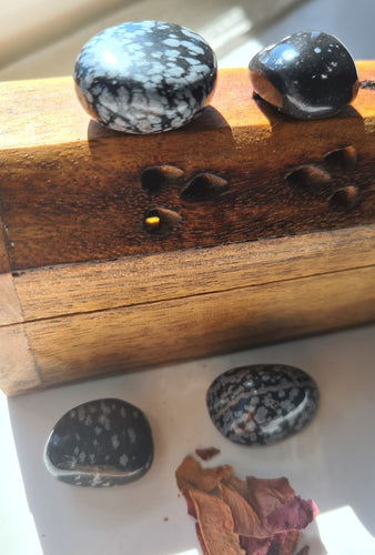 Snowflake Obsidian Tumblestone